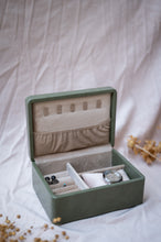 Load image into Gallery viewer, Gemma - Olive Green Mini Jewelry Box
